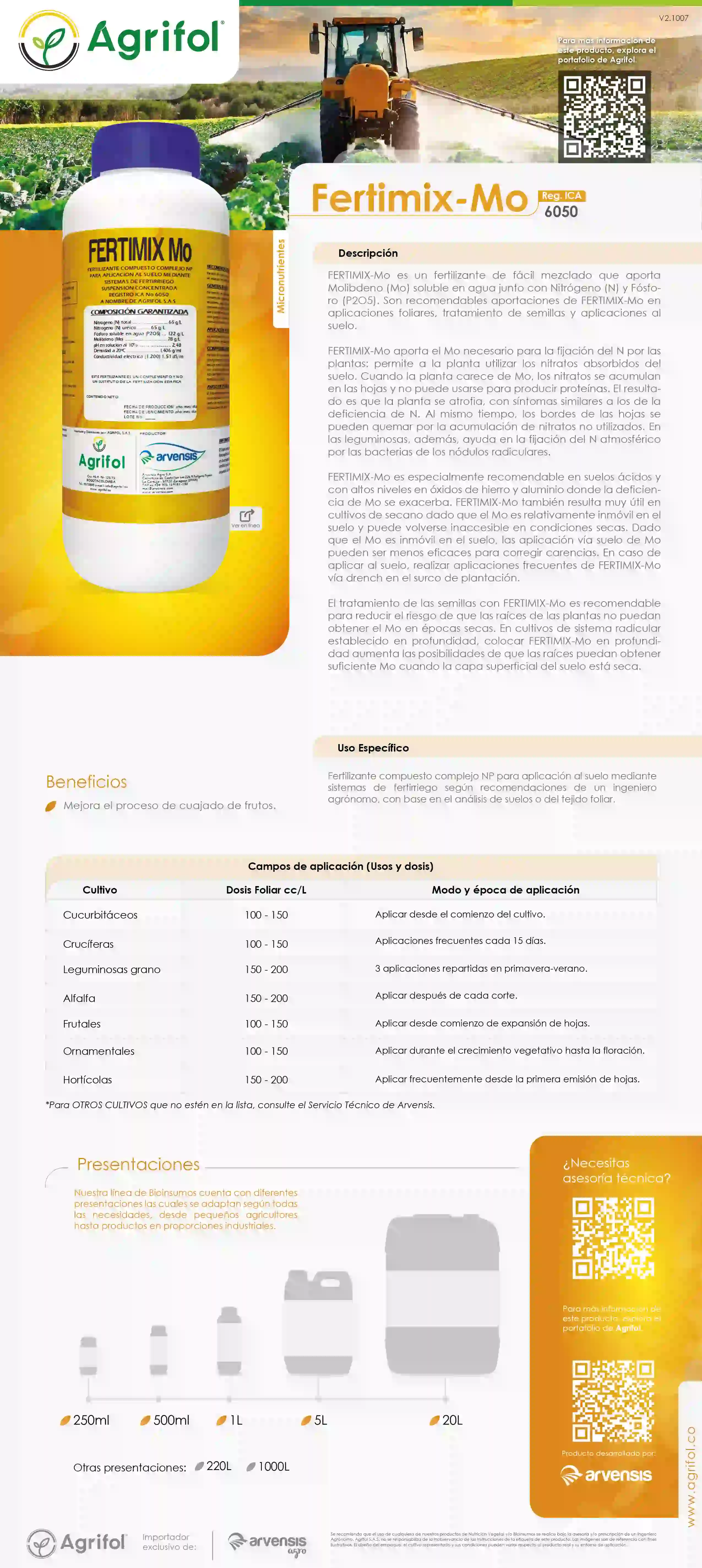 Ficha técnica Fertimix-Mo - Página 1