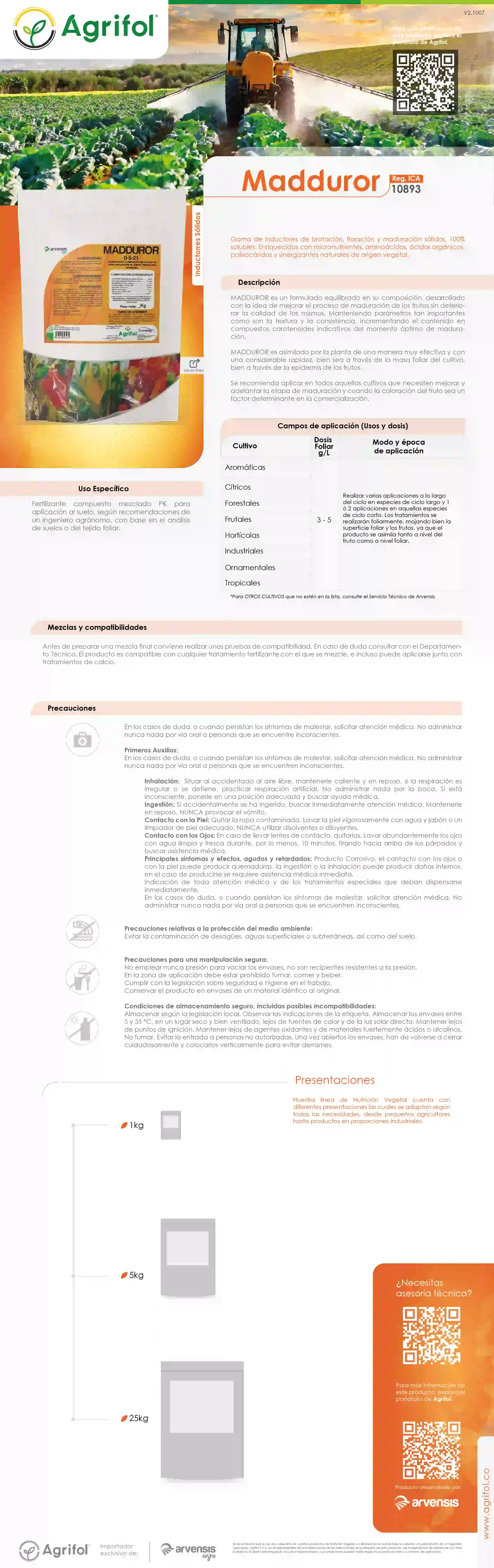 Ficha técnica Madduror - Página 1