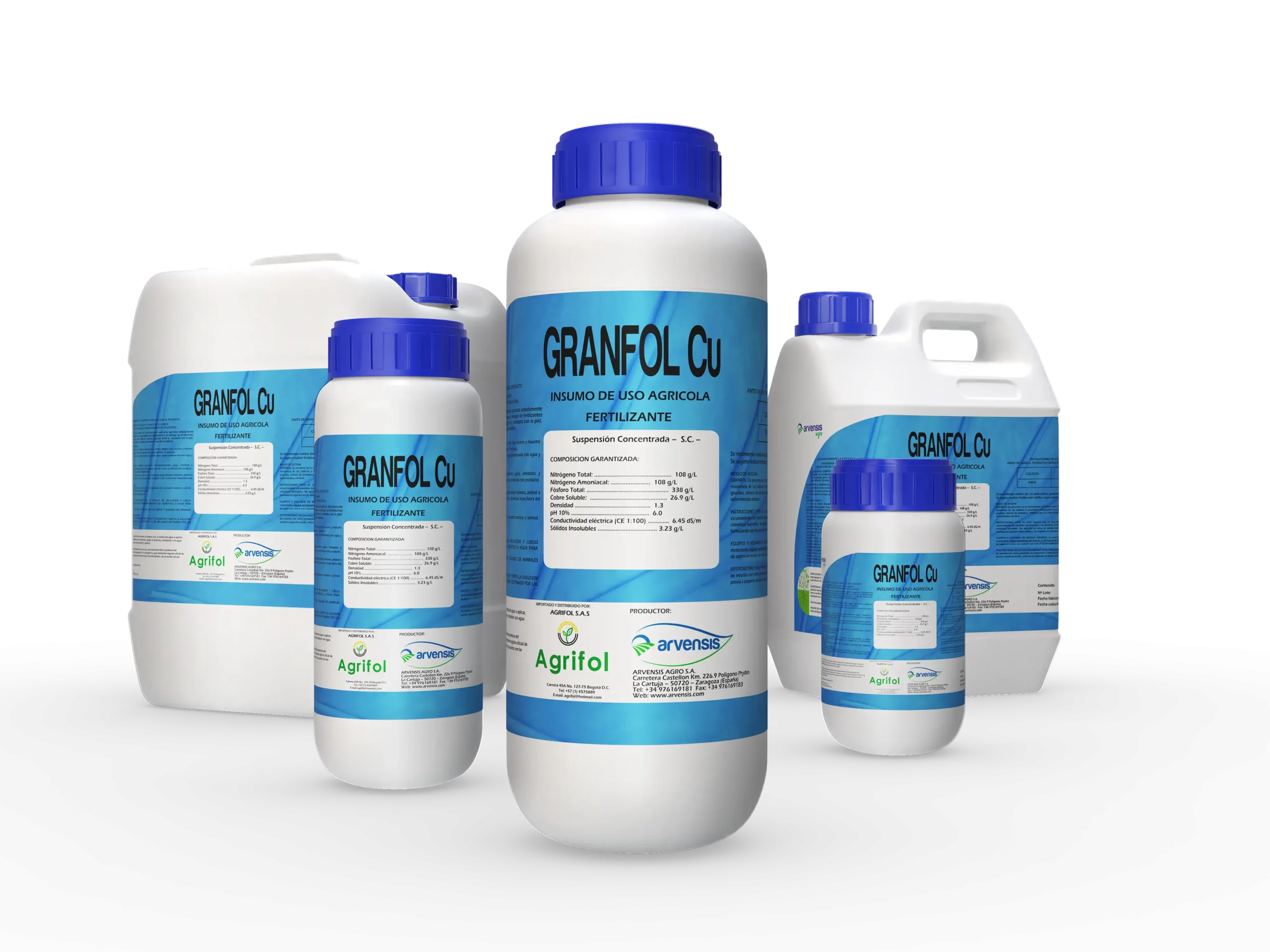 Granfol-Cu Agrifol promotor de defensas fósforo y cobre Colombia